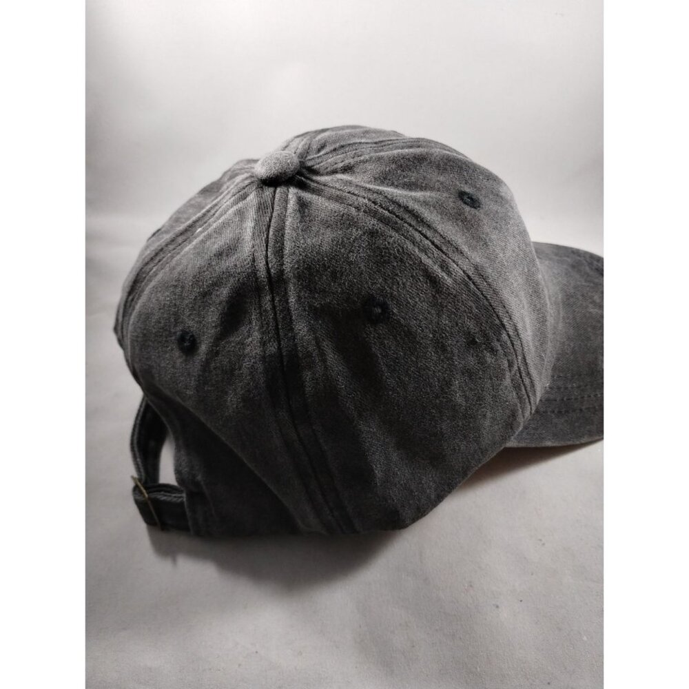 Yahweh The Great I Am Baseball Cap Religious Christian Charcoal Black Gray Hat - Picture 4 of 6